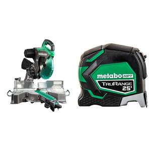 Scie à onglet coulissante portable de 12 pouces avec ruban à mesurer de 25 pieds, électrique, pour usage domestique et industriel, certifiée GS - Product Image 1