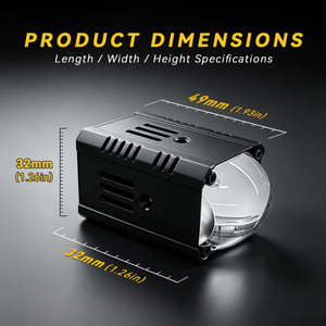 อัพเกรดใหม่สำหรับ SL-X1GT มินิไฟหน้ารถจักรยานยนต์และไฟสปอร์ตไลท์ LED ไฟตัดหมอก IP68 กันน้ำ 54000LM <span class=keywords><strong>Q1</strong></span> ชุดสายไฟ - Product Image 2