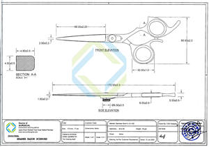 Peluquero Corte de pelo Maquinilla de afeitar Tijeras Nuevo estilo - Product Image 6