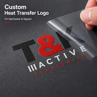 Étiquette thermocollante en silicone 3D hautement élastique, film de transfert mat lavable, logos personnalisés, vêtements de sport, patchs pour maillots