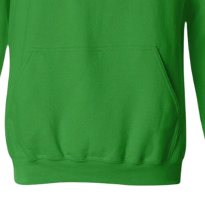 Sudadera con Capucha Personalizada AKA, Color Rosa Claro con Letras Griegas Verdes en Twill, Sudadera de Forro Polar para Hermandades - Product Image 4