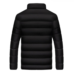 Veste d'hiver confortable pour hommes avec col montant Vêtements de style bombardier isolés en polaire extérieure de haute qualité - Product Image 5