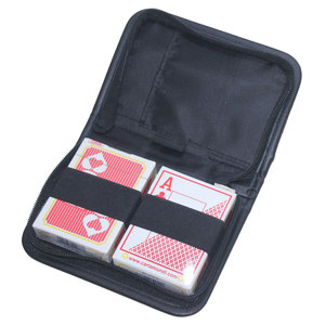 Porte-cartes de jeu en cuir véritable vegan de luxe, fabriqué sur mesure par le fabricant, pour les jeux de poker - Product Image 5