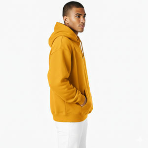 Hoodie unisexe surdimensionné à col montant épais, personnalisable avec logo, style streetwear pour homme - Product Image 5