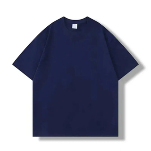 T-shirt surdimensionné personnalisé grande taille avec épaules tombantes tissu tricoté respirant à séchage rapide logo col rond léger Fitness longue longueur - Product Image 5