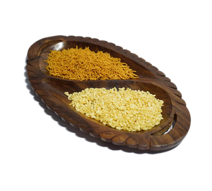 Plateau de service en bois classique de qualité supérieure pour les collations et les fruits secs, élégant, pour la table de cuisine, vaisselle d'Inde - Product Image 1