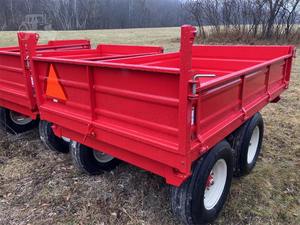 Nouvelle remorque à benne hydraulique PJ 5X10 2500 kg D5102 Remorque agricole avec composants de base de l'engrenage Haute sécurité Construction durable - Product Image 3