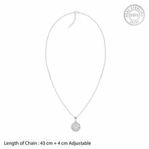 925 <b>Silver</b> Dahlia Bloom <b>Diamond</b> Pendant Elegant <b>Necklaces</b> Collection - Product Image 3