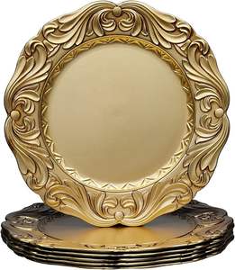 Plato de presentación de metal personalizado disponible en varios acabados para mejorar el estilo de comedor de forma única en todo el mundo - Product Image 1