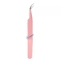 Pincettes à cils de bonne qualité, pointe en Fiber, Plasma, or Rose, Volume, pincettes à cils