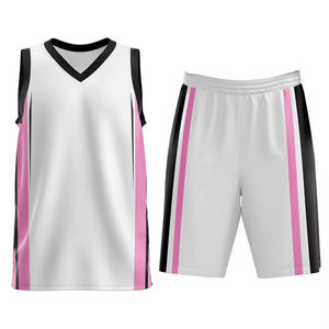 Diseña Tu Propio Uniforme de Baloncesto Transpirable de Talla Grande, Nombre de Equipo Personalizado, Servicio OEM, 100% Poliéster, Precio al por Mayor - Product Image 1