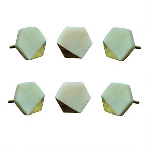 ลูกบิดหินอ่อนสีดำและสีขาวลูกบิดหินอ่อนที่มีขนาดรูปร่างตามสั่งผลิตในอินเดีย - Product Image 5