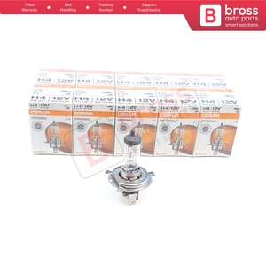 BHL598-1 10 Pieces ORIGINAL 64193 12V 60/55W H4 P43t <b>Halogen</b> <b>Bulb</b> for Headlight Low-Beam High-Beam Fog Lamp - Product Image 3