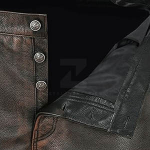 Pantalones de Cuero para Hombre de Diseño Moderno, Servicio OEM, Logotipo Personalizado, Ligeros, Casuales, Transpirables, Cómodos y de Primera Calidad - Product Image 4