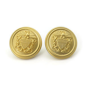 <strong>Custom</strong> 3D Design Metal <strong>Button</strong> with Gold or Silver or Rose Gold Plating Colors Uniform Metal <strong>Button</strong> Customization - Product Image 1