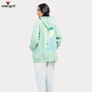 เสื้อฮู้ดถักสำหรับผู้หญิงเสื้อสเวตเตอร์มีฮู้ดผ้าถักแบบลำลองระบายระบายอากาศได้เป็นมิตรกับสิ่งแวดล้อม - Product Image 3