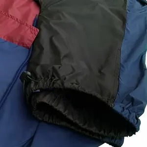 Logo personnalisé survêtements coupe-vent pour hommes séchage rapide avec fermeture éclair de couleur unie manches longues coupe-vent pour hommes de la meilleure qualité - Product Image 5