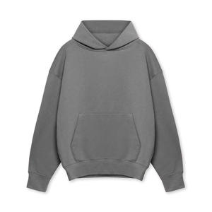 Sudadera con capucha de lavado vintage 80% Algodón polar peso pesado oversized drop shoulder streetwear impresión personalizada pullover crop hoodies para M - Product Image 5
