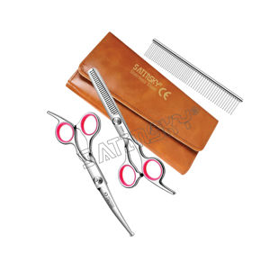 Ciseaux de coupe de cheveux de coiffeur professionnel 6.5 pouces ciseaux de coiffeur de bord de rasoir ciseaux de coupe de cheveux de Salon acier inoxydable allemand - Product Image 4