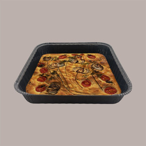 10 Moules en Papier de Cuisson Carrés Marron Foncé Jetables, Épaisseur 0,7 mm, 175x175x H 32,5 mm, Résistants au Four, pour Pain et Gâteaux, Utilisation Alimentaire - Product Image 2
