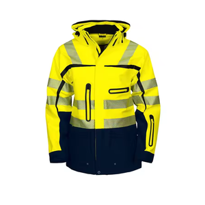 Chaquetas de alta visibilidad impresas personalizadas impermeables con logotipo personalizado más vendidas al precio - Product Image 5