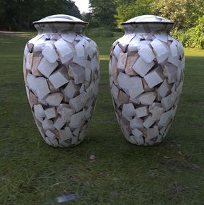 ล. ส่งออกโกศกำฌฌาปนกิจรูปแบบใหม่สุดหรูพร้อมถุงกำมะหยี่ฟรีสำหรับผู้ใหญ่ - Product Image 4