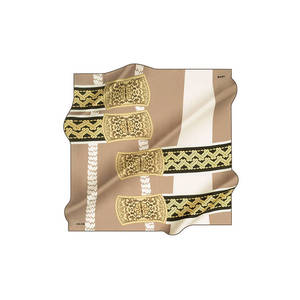 Digital Printed 90x90 Silk Crepe Satin <b>Square</b> <b>Scarf</b> - Product Image 1