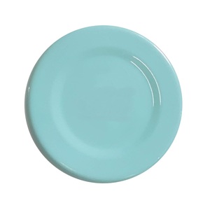 Aqua Monstera Leaf Print <b>Storage</b> Jar Modern Tropical Cylindrical <b>Container</b> with Decorative Knob - Product Image 4