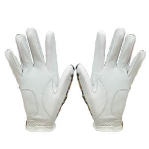 Custom Designed Logo Breathable Genuine Cabretta Leather Golf Gloves for <b>Men</b> Women Lightweight Sublimation <b>Lycra</b> Back for - Product Image 6