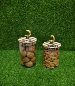 Pot en résine transparente personnalisé 2026 avec nacre, fait main, décoration du Ramadan, rangement pour fruits secs, couvercle pour condiments - Product Image 4