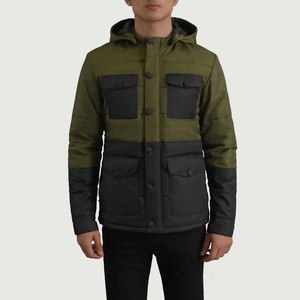 Veste pour hommes Wayne Black & Green conçue pour les marques Lifestyle et Outdoor Soutenant la production et l'exportation de logos personnalisés OEM - Product Image 4