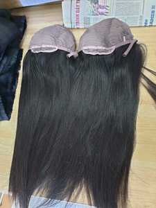 Peluca de cabello vietnamita 130 y 150 de densidad, pelo de encaje Frontal prearrancado, HD, color negro, 100 brasileño - Product Image 6