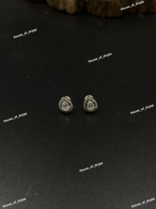 Pendientes de tuerca de lujo unisex de plata 925 con moissanita de corte pera dos en uno, estilo Iced Out Halo Pave Set, para fiesta, regalo, estilo Hip Hop - Product Image 6