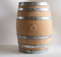 Vente en gros de fûts à bière, seaux à vin et barils à eau en chêne français et américain (Marron/Argent) - Origine UG