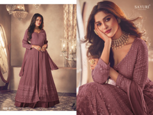 2024 dernière broderie lourde Anarkali costume robe longue de Style pakistanais avec Dupatta pour la conception de vêtements de fête pour dames - Product Image 3