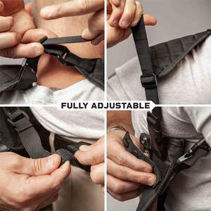 Fabrikant Op Maat Gemaakte Tactische <span class=keywords><strong>Holster</strong></span> Nylon Schouderpistool <span class=keywords><strong>Holster</strong></span> Verborgen Met Tijdschriftenzak Buitenjacht 1 Sleuf - Product Image 6