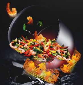 Wok rotatif électrique commercial pour <span class=keywords><strong>cuisine</strong></span>, machine à frire automatique, machine à faire des riz frit, équipement de cuisson - Product Image 4