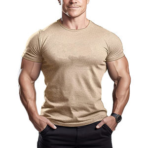 2025 Breathable Ultra Soft Touch Fabric Polyester ringer Half Sleeves Lightweight Activewear Workout Gym Wear t Shirt - Product Image 1