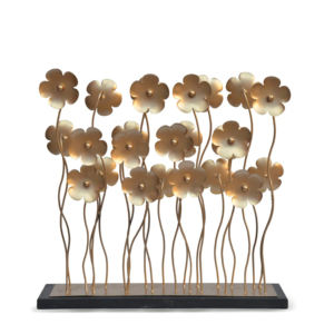 Statue en métal artisanale fantaisie avec placage rond en laiton nouveau meilleur ornement décor à la maison avec base noire - Product Image 2