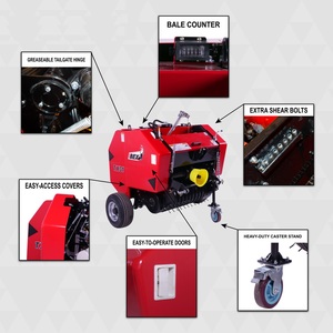 Máquina empacadora de heno y paja para tractor andador, superventas, para pasto a granel - Product Image 5