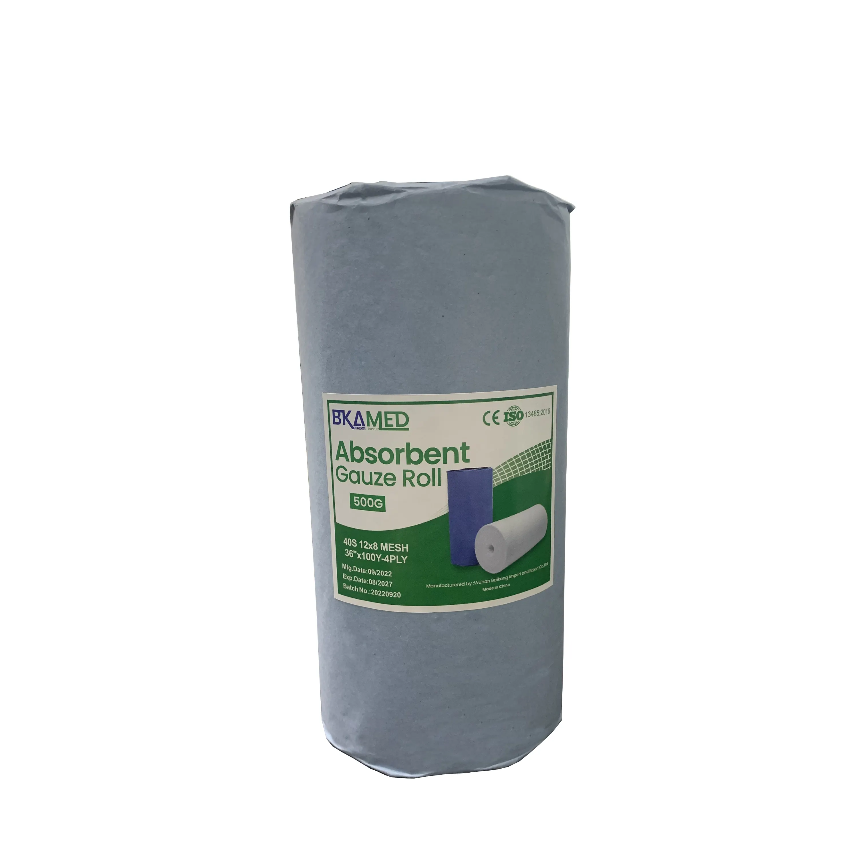 Absorbent cotton gauze bandage roll medical bleached hydrophilic gauze roll 100 yard 100m 90cmx5m 90x100 4ply 1500g