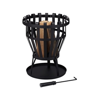 Solid Iron Black Color for Home and Garden at Lowest Price Admirable Design Top Quality Metal Black <b>Fire</b> Pit Barbecue - Product Image 3