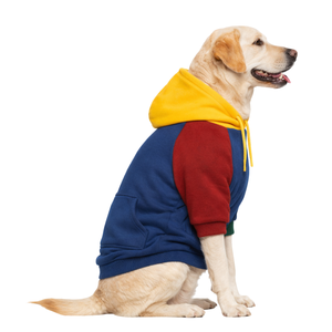 Sudadera con capucha para perro de colores primarios, de forro polar suave, cálida y cómoda, para invierno, para perros pequeños y medianos, para interiores. - Product Image 3