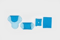 Kit de serviettes hygiéniques lavables et réutilisables en tissu respirant bleu, écologiques, super absorbantes, avec ailettes, modèle 2023, les plus vendues