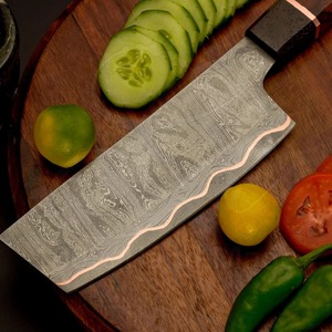 Cuchillo de carnicero hecho a mano Cu Mai cobre 67 capas Damasco Chef cuchillo cocina cuchillo mango de madera Chopper Full Tang cocina carnicero - Product Image 6