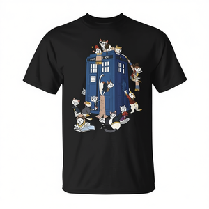 T-shirt Police Public Cat Box Kitten Cat Doctor - Product Image 2