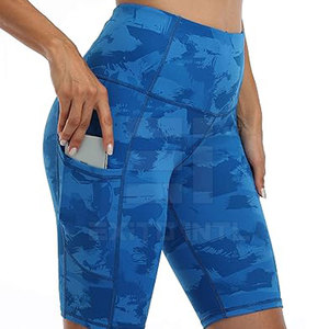 Seamless Scrunch Butt Biker Shorts Women High Waist Squat Proof Camo Yoga Gym Leggings <b>Tummy</b> <b>Control</b> Activewear 2026 OEM Custom - Product Image 4
