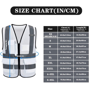 Gilet réfléchissant respirant personnalisé pour vêtements de sécurité cycliste avec impression de logo multicolore en option - Product Image 2