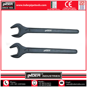 Vente chaude 24 Mm Clé à clé ouverte unique Clé à fourche simple robuste Clé noire - Product Image 4