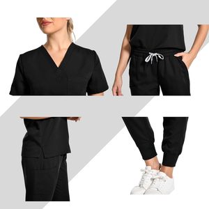 Veste d'été unisexe à manches courtes Costume d'allaitement personnalisé de haute conception pour les patients Uniformes hospitaliers du personnel hospitalier - Product Image 4